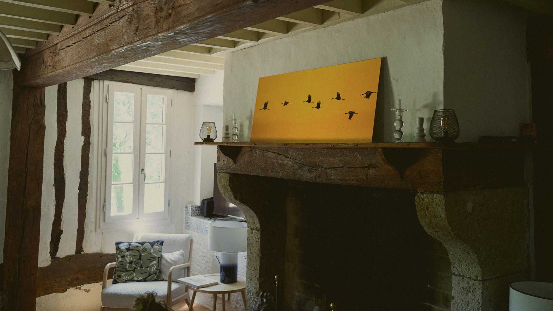 Photo de l'intérieur du moulin de Pouyhéré